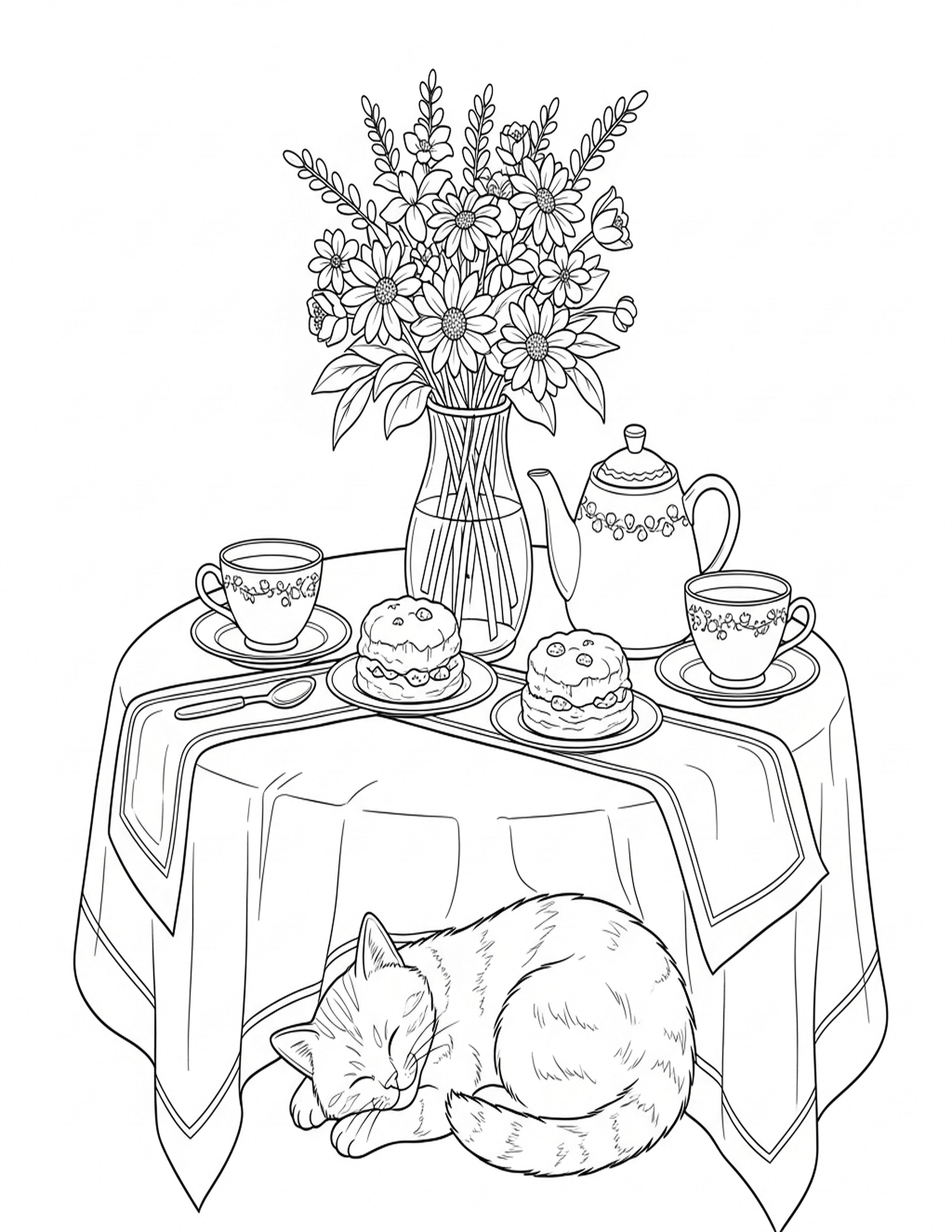 Garden Tea & Cat
